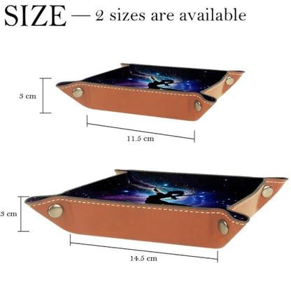 Galaxy Dancer Silhouette Dice Tray Dice Rolling Tray Folding Dice Holder for Dice Games, Like RPG, DND and Other Table Games - color: Multi 2