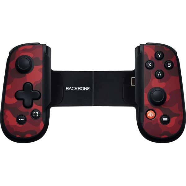 Skinit Decal Gaming Skin Compatible with Backbone One for iPhone Game Controller - Red Street Camo Design - color: Red - CAMBPE05