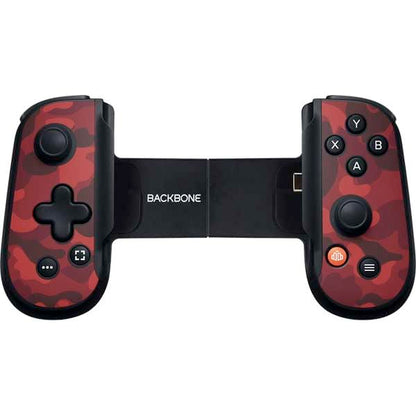 Skinit Decal Gaming Skin Compatible with Backbone One for iPhone Game Controller - Red Street Camo Design - color: Red - CAMBPE05