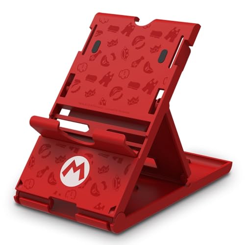 HORI Compact PlayStand - Mario Edition, Officially Licensed by Nintendo - Nintendo Switch, Adjustable - style: Mario