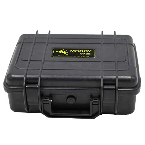 10" Small Hard Case with Customizable Foam Insert, 10.8x8.6x3.7 - Watertight Airtight Crush-Resistant Case for Pistol, Camera, Microphone & Electronics - size: Inner 9.8‘’ x 7.3'' x 3.3"