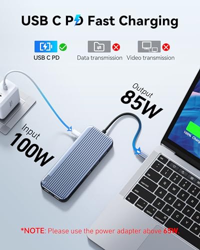 USB C Docking Station 3 HDMI, Selore 12 in 1 Laptop Docking Station 3 Monitors with Triple HDMI,10Gbps USB A/C 3.1,USB 2.0,100W PD Charging, Gigabit Ethernet, Audio Mic,SD/Micro SD Card Slot - size: 12-in-1