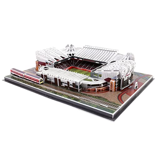 Classic Football Stadium Puzzle,3D Puzzle Soccer Club Venues,3D Paper Model Building Puzzle Kit, Soccer Stadium Souvenir Gift,Handmade Puzzle Ornaments，Cardboard Model (Old Trafford) - color: Old Trafford