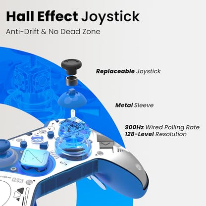 ZD O+ Excellence Wireless PC Controller – Modular Design, Hall Effect Joysticks, Remappable Buttons, RGB & Audio Jack for Switch/Switch2, PC, Android, iOS & Steam (11 Anniversary Edition) - color: 11 Anniversary Edition