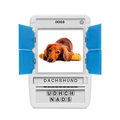 100 PICS Dogs Travel Game | Learn 100 Dog Breeds Flash Cards with Slide Reveal Case | Card Game, Gift, Stocking Stuffer | for Kids and Adults | Ages 6+ - style: Dogs