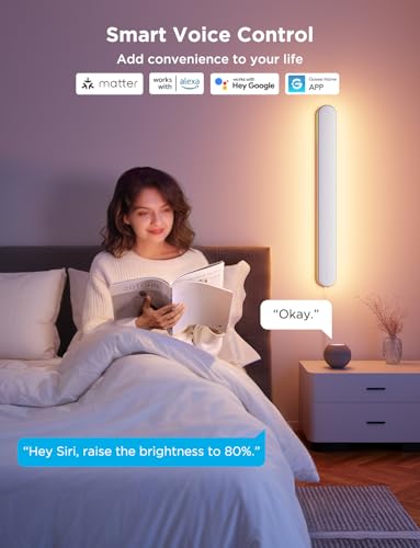 Govee Wall Sconce, Smart RGBIC Wall Lights, Works with Matter, 1 Pack | Music Sync, Color Changing Wall Mount Light Plug in, Modern Room Light for Living Room Bedroom Gaming Room Hallway