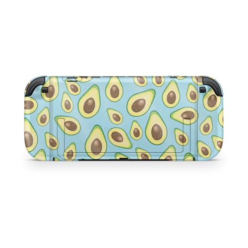 Glossy Glitter Gaming Skin Compatible with Nintendo Switch 2 Console Only - Blue Avocados - Premium 3M Vinyl Protective Wrap Decal Cover - Easy to Apply | Crafted in The USA by MightySkins - color: Blue Avocados, size: Switch 2 Console Skin Only, style: G