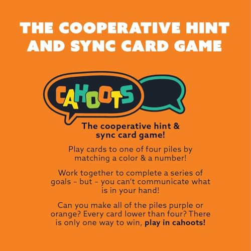 Gamewright - Party to Go - Cahoots 협동 힌트 앤 싱크 카드 게임