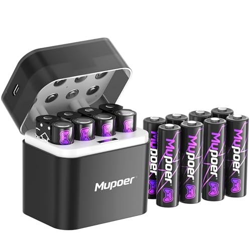 Rechargeable AA Batteries Lithium 16x3000mWh,Xbox Controller Battery Pack 8x6000mWh,1.5V Rechargeable Double A Battery,Long Lasting Lithium Battery with Box for Xbox Series X/S,One X/S,Elite,Blink - size: 3000mWh 16AA Design for XBox