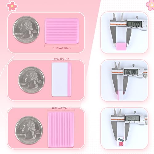 Chinese Small Mahjong Set, 144 Numbered Melamine 1.17" Size Tiles(Pink) and 8 Blank Tiles, with Carrying Travel Bag, English Instruction, Mahjong Mat, Pro Complete Mahjongg Game Set (Majiang) - color: Pink, size: 1.17 in