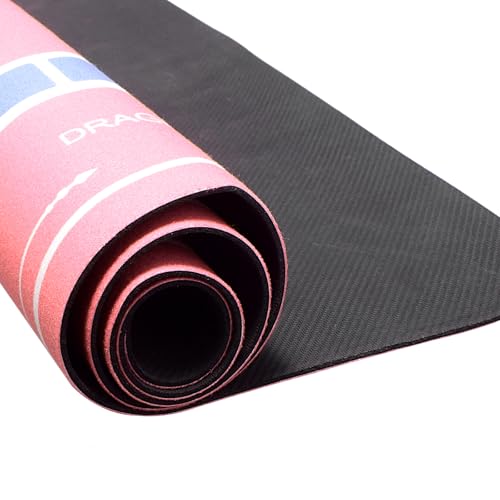 ZIIYAN Mahjong Mat for Table, 31.5''x31.5'' Neoprene Non-Slip Noise Reduction Mah Jongg Mat with Rules, Gaming Mat for Mahjong, Poker, Board Games, Card Games, Dominoes, Tile Games (Pink) - color: Pink