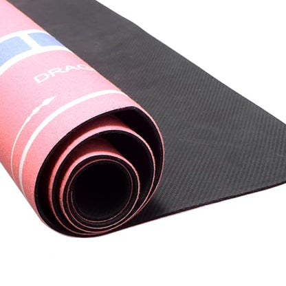 ZIIYAN Mahjong Mat for Table, 31.5''x31.5'' Neoprene Non-Slip Noise Reduction Mah Jongg Mat with Rules, Gaming Mat for Mahjong, Poker, Board Games, Card Games, Dominoes, Tile Games (Pink) - color: Pink