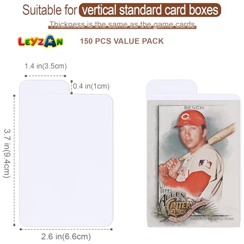 Trading Card Dividers, 150PCS Paper Divider Cards for Storage Boxes, Baseball/MTG/TCG/Sports/Game Cards Organizer, Standard Card-Vertical