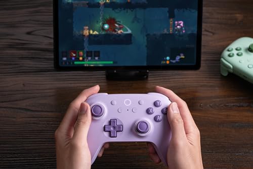 8Bitdo Ultimate 2C Wireless Controller for Windows PC and Android, with 1000 Hz Polling Rate, Hall Effect Joysticks and Triggers, and Remappable L4/R4 Bumpers (Purple) - color: Purple