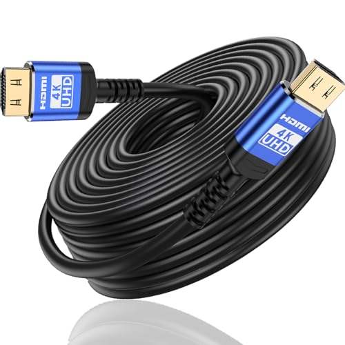18Gbps 30 ft hdmi Cable with Gripping Connectors,4k Ultra high Speed Ethernet 2.0 Flexible Cord Support 4K@60Hz 4:4:4 HDR,HDCP2.2,ARC,3D and CEC for HDTV/PS4/3/Xbox/Monitor/Projector ect - size: Standard 30 ft