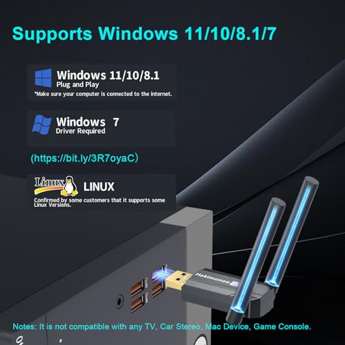USB Bluetooth 5.4 Adapter for PC Laptop, Long Range 492FT Wireless Dongle Adaptor for Windows 11 10 8.1 7 Desktop, Plug and Play Bluetooth Mouse Keyboard Headphones Speaker Game Controller - style: BT5.4-BT11