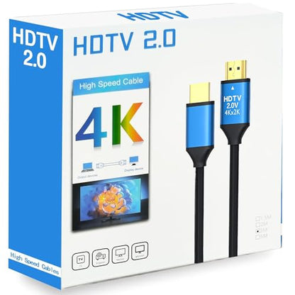 HDMI Cable 5ft/1.5m High Speed HDMI 2.0 Cable | 4K@60Hz for Laptop, Monitor, PS5, PS4,Fire TV