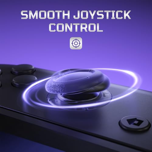 eXtremeRate Replacement 3D Joystick for Nintendo Switch 2 JoyCon, Controller Left Right Analog Stick Thumbsticks with Repair Tools for JoyCon 2, Multi-Colors Options - Clear Slate Black - color: Clear Slate Black