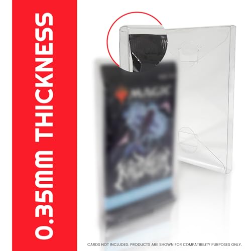 Premium Booster Pack Protection Bundle – Clear PET Sleeves + Magnetic One-Touch Card Holders for Pokémon MTG Yu-Gi-Oh