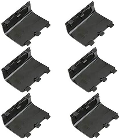 6PCS Battery Back Door Lid Cover Case for Xbox One Controller Replacement (Black)