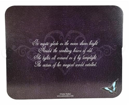 Ebros Anne Stokes Mystic Aura Illustrated Ouija Spirit Board With Planchette MDF Wood 15" by 12" Fantasy Supernatural Witchcraft Dark Arts Novelty Gift