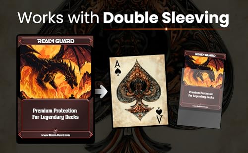 100ct Matte TCG/MTG Card Art Sleeves (Ace of Spades) - style: Regular