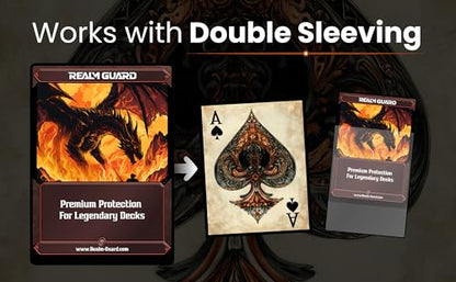 100ct Matte TCG/MTG Card Art Sleeves (Ace of Spades) - style: Regular