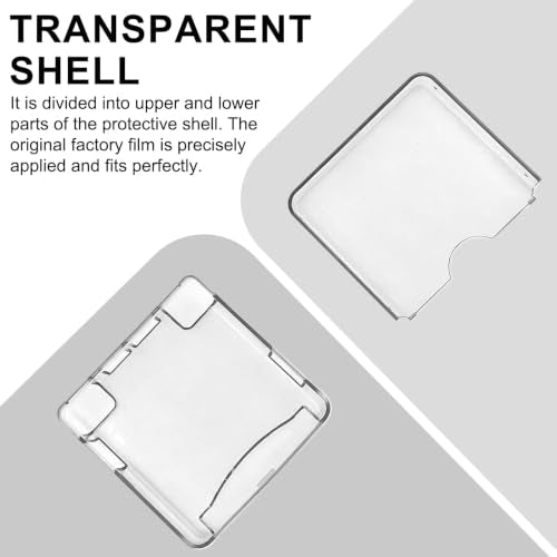 Hard Transparent Protective Case Compatible with for GBA SP Console, Clear PC Shell Cover Case with Scratch Protection, Dust Resistant Snap-On Design for Gameboy Advance SP Console Accessories