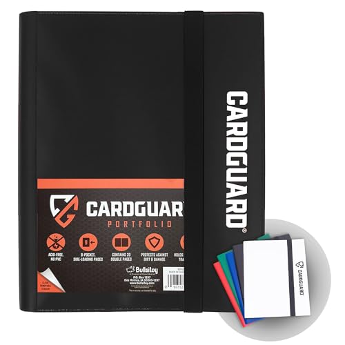 CardGuard Trading Card Binder Pro-Folio – 9 Pocket Binder - Side-Loading Album, Durable & Acid-Free Storage for Pokémon, YuGiOh, MTG, TCG, Game & Sports Cards, Black - color: Black