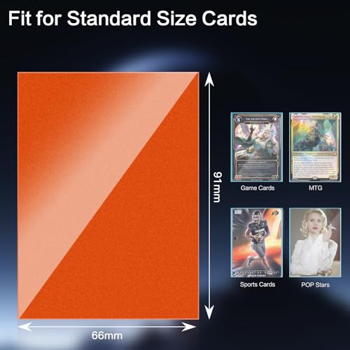 1000 Count Card Sleeves, MTG Card Sleeves for Standard Cards, 10 Colors Trading Cards Sleeves Fit for TCG, Baseball, Football Card, Sports Cards, Game Cardsnts Card Sleeves (1000)