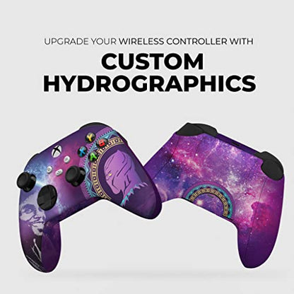DreamController Blacckk Panther Custom X-box Controller Wireless compatible with X-box One/Series X/S Proudly Customized in USA with Permanent HYDRO-DIP Printing(NOT JUST A SKIN) (MODDED) - color: Blacck Panther, size: Modded - Front & Back Print