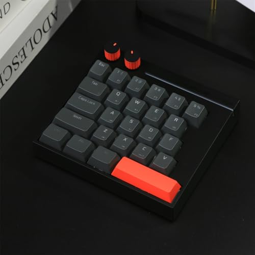 FKZ HK25 One Handed Gaming Keyboard,Magnetic Switch Hall Effect Rapid Trigger Custom RGB Wired Hot Swap Mechanical Keyboard Adjustable Actuation 25 Keys Macro Keypad, 8K Hz Polling Rate (Black) - color: Black