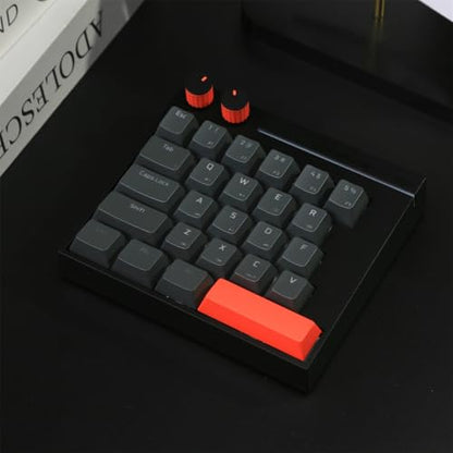 FKZ HK25 One Handed Gaming Keyboard,Magnetic Switch Hall Effect Rapid Trigger Custom RGB Wired Hot Swap Mechanical Keyboard Adjustable Actuation 25 Keys Macro Keypad, 8K Hz Polling Rate (Black) - color: Black