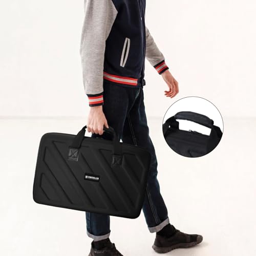 Hard Case Compatible with Pioneer DJ Controller DDJ-FLX4/DDJ-400/DDJ-SB2/DDJ-200/DDJ-SB3/DDJ-RB Protective Carrying Storage Bag,Black(S-20.8 x 14.5 x 3.5 Inch) - size: DDJ-FLX4