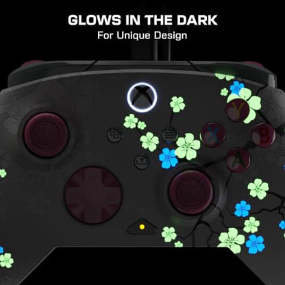 Turtle Beach Rematch Advanced Wired Gaming Controller for Xbox & PC | Xbox Series X|S, Xbox One, PC, 2 Remappable Buttons, Hall-Effect Triggers, Audio Controls, Glows-in-the-Dark, Cherry Blossom - color: Cherry Blossom