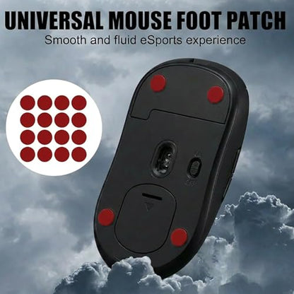 160 Pcs Mouse Slider Pads Replacement, PTFE Glide Dots 6mm and 7mm Universal Mouse Skates for Gaming Mouse and Office Mice, Smooth Glide Upgrade Compatible with Cloth or Hard Mousepads (Red) - size: Dia 6mm/7mm Red