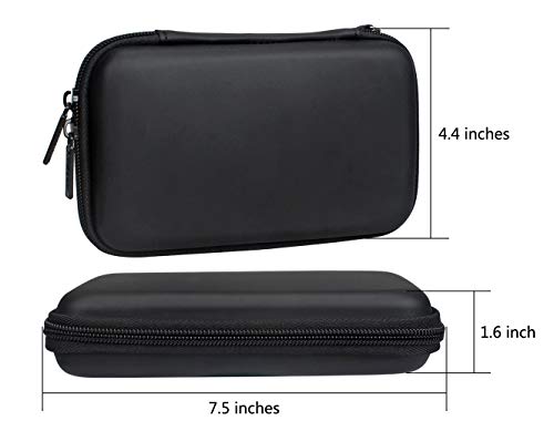 Aprince Digital Gadget Case Waterproof Memory Card Case,Designed for External Hard Drive,USB Flash Drives,Power Banks - Best for Traveling - color: Black