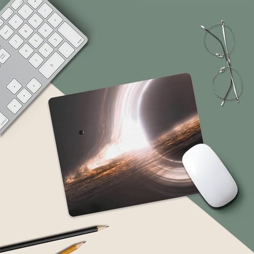 Gaming Mouse Pad, Interstellar Gargantua Black Hole Mouse Pad 7.1x8.7 Inch Large Extended Computer Mouse Mat Keyboard Full Desk Mousepad for Gaming, Office, Home - color: style-2, size: 7.1 x8.7-Inch