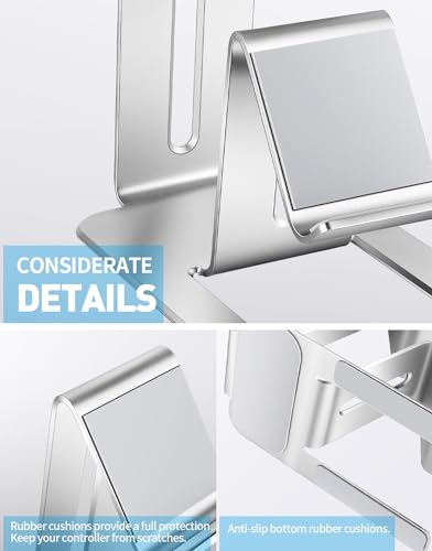 Controller Holder – 2 Tier Universal Aluminum Display Stand Accessories PC Gaming Desk Decor Stuff Gamer Gifts for Xbox Series X S, Elite 2, PS5, PS4, PS3, Switch Pro and Almost All Controller - size: 1 Pack
