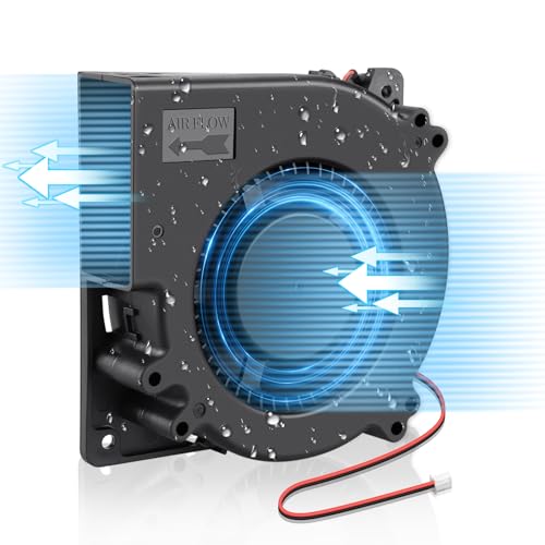 Wathai IP67 12V DC 120mm Waterproof Centrifugal Blower Fan Brushless 2Pin | Dual Ball Brushless Motor 5inch 2Pin High Airflow for DIY Inflatable or Exhaust Cooling - size: 120x32mm