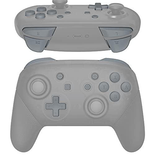 eXtremeRate New Hope Gray Repair ABXY D-pad ZR ZL L R Keys for Nintendo Switch Pro Controller, DIY Replacement Full Set Buttons with Tools for Nintendo Switch Pro Controller - Controller NOT Included - color: New Hope Gray