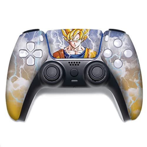 D. B. Z. Go-Ku Custom PS-5 Controller Wireless compatible with Play-Station 5 Console by BCB Controllers | Proudly Customized in USA with Permanent HYDRO-DIP Printing (NOT JUST A SKIN) (MODDED) - color: D. B. Z. Go-Ku, size: Modded - Front Print Only