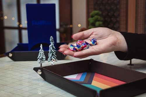 FanRoll Pride Dice Tray – Rainbow Flag - color: Rainbow Flag