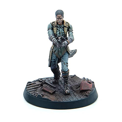 Modiphius Entertainment Fallout Wasteland Warfare: Raiders - The Forged - 6 Unpainted Resin Miniatures, Includes Scenic Bases, 32MM Scale Figures, Tabletop Roleplaying Game Minifigures - style: Forged
