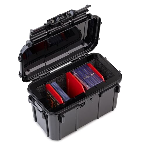 Evergreen Collector Cases - Trading Card Storage - 20 Magnetic Slabs or 90 Top Loaders Compatible with PSA BGS SGC Baseball Basketball YuGiOh (Black) - color: Black, size: 20 Slabs