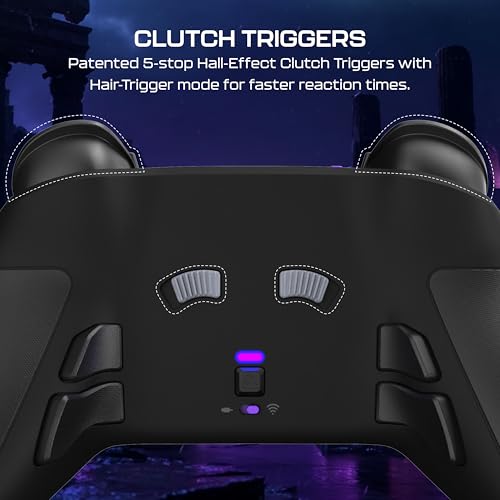 Turtle Beach Victrix Pro BFG Reloaded Wireless Gaming Controller for PS5 | PS5, PS4, PlayStation, PC, Modular, Fightpad Module, Hall-Effect Sticks, Triggers, 4 Remappable Buttons, Esports, Black - color: Black
