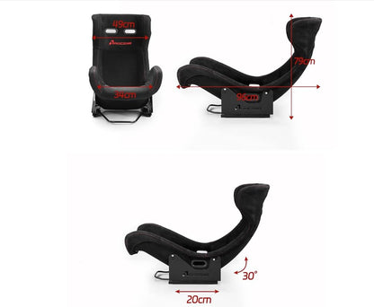 CS-Pro Modular Simracing Cockpit | Fully Adjustable | Direct drive Support, Compatible with Thrustmaster, Fanatec, Moza Racing on PC, Xbox and PS，for Wheels Up to 38NM,Includes 1PCS Expansion Tube - color: CSP Frame+F1 seat