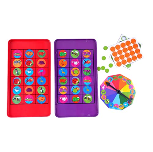 The Purple Cow Animal Bingo Game - Car Games , Airplane Games and Quiet Games - color: Animal Bingo