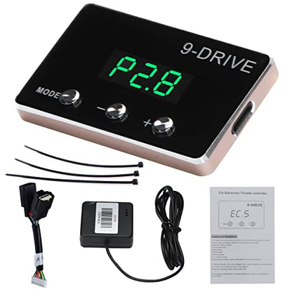 Throttle Response Controller, 9 Drive 9-Mode Smart Electronic Racing Pedal Accelerator for Dodge Challenger Charger Ram Durango Jeep Wrangler JK Grand Cherokee CHRYSLER (807)