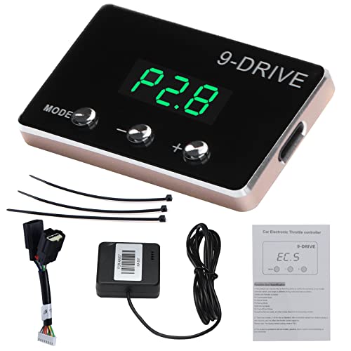 Throttle Response Controller, 9 Drive 9-Mode Smart Electronic Racing Pedal Accelerator for Dodge Challenger Charger Ram Durango Jeep Wrangler JK Grand Cherokee CHRYSLER (807)